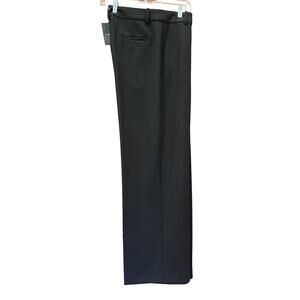 NWT J.Crew Womens 8 Carreman Black Trousers dress Pants Wide-Leg Stretch Office